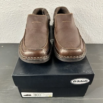 New Dr. Scholl's Men's Casual Brown Gel Cushion Slip on Loafer Shoes Sz 9.5 - Image 1 of 4