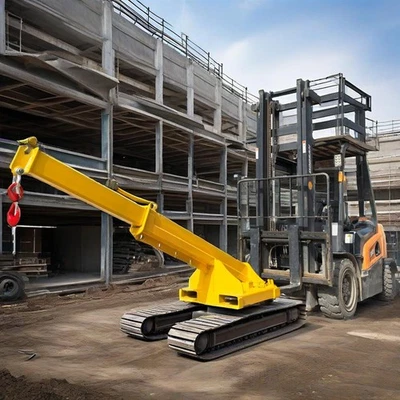 Grúa de pluma para carretilla elevadora 11000 lb, polipasto de elevación de grúa móvil, longitud máxima 7,8 pies Foto 1 de 4