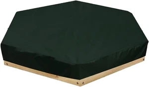 Outdoor Hexagon Sand Box Cover Heavy Duty Waterproof Cover for 91" X 79" X 9" He - Picture 1 of 7