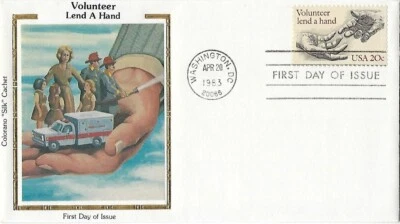 5 '83 FDCs Volunteer SC#2039,  Henry Clay, 20c Thomas Gallaudet, 1c Dorthea Dix - Image 1 of 4