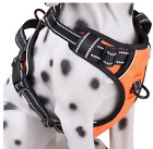 PoyPet No Pull Dog Harness, Reflective Vest Harness w/2 Leash Attachments Medium