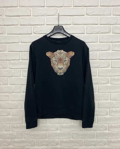 Felpa Marcelo Burlon County Of Milan bambino stampa leopardata nera taglia 14 anni