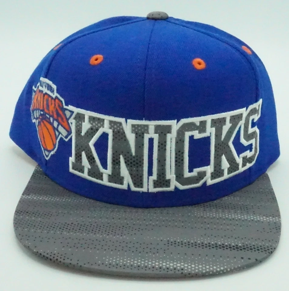 NBA NEW YORK KNICKS MEN'S EMBROIDERED ADIDAS SNAPBACK FLATBILL CAP OSFA
