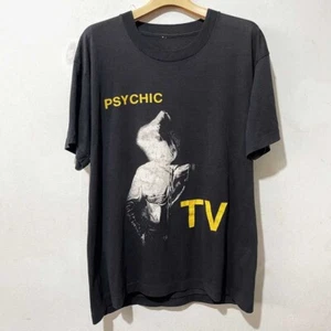 Psychic TV Band Tour Concert Heavy Cotton Black All Size T Shirt For Men UR239 - Picture 1 of 3