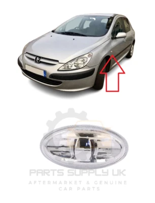 NEW FOR PEUGEOT 307 06-12 FRONT FENDER SIDE INDICATOR REPEATER LEFT N/S - Image 1 of 2