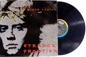 QUEEN Roger Taylor LP Strange Frontier USA Gold Embossed PROMO Album UNPLAYED - Picture 1 of 4