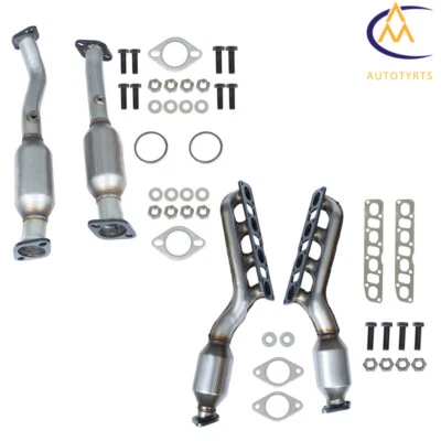 4 × Manifold Converters For Nissan Titan/Armada Infiniti QX56 5.6L 2005-2013/14 Foto 1 de 4