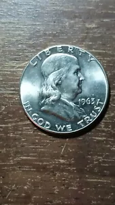 1963 P Franklin Half Dollar Asset for any collection! - Picture 1 of 2