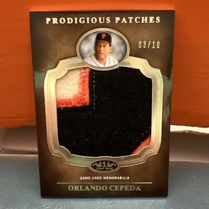 2012 Topps Tier One Orlando Cepeda Jumbo SF Giants Patch #’d 10 - Picture 1 of 4