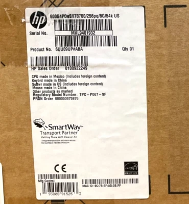 HP ProDesk 600 G4 SFF i7-8700 8GB 256GB DVDRW GbE Win10Pro 6UU09UP ✅❤️️✅❤️️ - Image 1 of 4