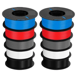 10KG Kingroon PLA PETG 3D Drucker Filament 1,75 mm Bündel 10 Spulen 1KG Rot Rolle - Bild 1 von 39