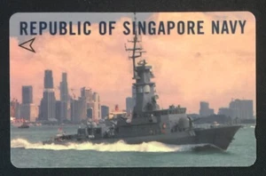 90's Republic of Singapore Navy Life-Saving Apparatus from Navy Phone card Mint! - Picture 1 of 5