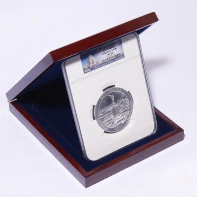 2011 Silver 5oz America the Beautiful Pennsylvania Gettysburg National Milita... - Image 1 of 4