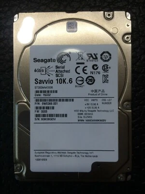 Seagate ST300MM0006 300GB Savvio 10K.6 2.5" 6Gbps SAS HDD HARD DRIVE - Image 1 of 3