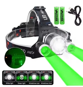 Tropical Sea Saltwater Fishing Headlight Head Torch, Fish Attracting Green Light - Picture 1 of 21