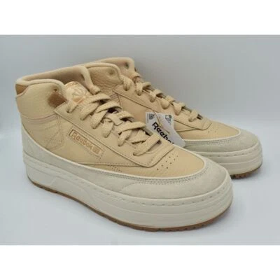 REEBOK CLUB C GEO MID КРОССОВКИ НОВЫЕ ЖЕНСКИЕ МНОГО РАЗМЕРОВ АЛЕБАСТРОВЫЙ ТЕННИС/ПОВСЕДНЕВНЫЙ - Изображение 1 из 4