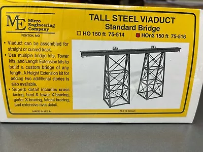 HOn3 Micro- Engineering 75-516 TALL STEEL VIADUCT 150 FT STANDARD BRIDGE - Image 1 of 4