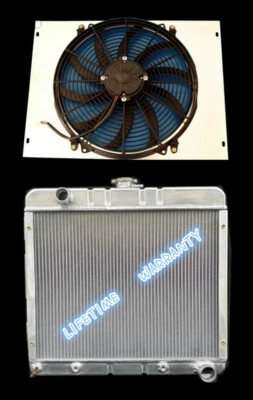 KKS 3 FILAS CUBIERTA RADIADOR VENTILADOR 16" 70 71 72 DODGE DART PLYMOUTH VALIANT DUSTER V8 Foto 1 de 4