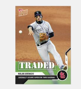 NOLAN ARENADO TRADED 2021 Topps NOW OS-42 Rockies To Cardinals SP Off Season