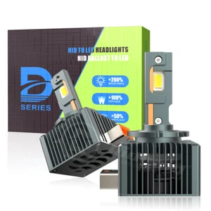 Kit de 2 bombillas de faros LED D3S D3R FABRICANTE DE EQUIPOS ORIGINALES HID xenón de repuesto 6000K blanco brillante - Imagen 1 de 14