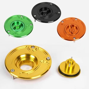 CNC Keyless Fuel Gas Cap Fit For Yamaha R3 R1 R6 R125 FZ07 R15 FZ6 Tank Cover - Picture 1 of 14
