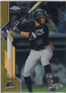 Topps Chrome Pro 2020 debut Matt Gorski dorado refractor primero #149 Piratas 25/75 - Imagen 1 de 1