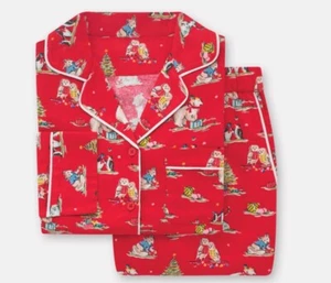 CATH KIDSTON BRUSHED COTTON CHRISTMAS FESTIVE FRIENDS PYJAMAS PJ SIZE L BNWT - Picture 1 of 4
