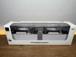 Wabash National 28' Pup Trailers White 1:50 Scale Model Diecast Masters 91036 MB - Picture 1 of 4