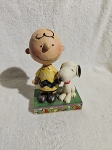 Peanuts Jim Shore "Life is Better with a Dog" Snoopy & Chuck Enesco #4042387 - Picture 1 of 4
