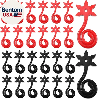 Ninja Party Favors Red and Black Stars Sticky Stretch Toys Elastic Funny Stars T - Image 1 of 4