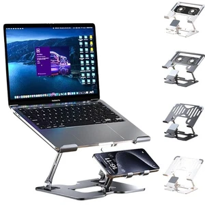 Vertical 2-in-1 Laptop Stand Foldable Cooling Bracket Tablet Stand Office - Zdjęcie 1 z 14