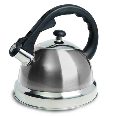 New Mr. Coffee Claredale 2.2 Qt Stainless Steel Whistling Tea Kettle in Silver - Image 1 of 4