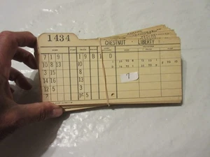 Lot-50 Vintage Fire Department Fire Alarm Box Response Cards - Picture 1 of 14