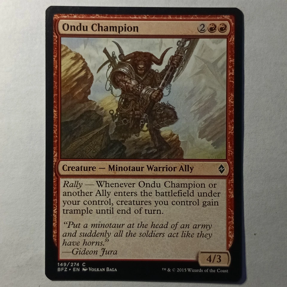 Ondu Champion Battle for Zendikar Regular - Image 1 of 1