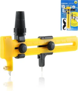 Mr Pen Compass Circle Cutter 1"-9" Paper Crafts Fabric Circular Cutting Tool - Picture 1 of 6
