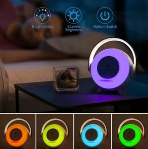 Bluetooth Wireless Charging Music Night Light Phone Dock - Picture 1 of 3