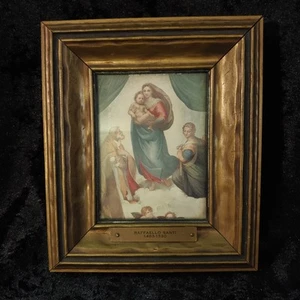 Antique Sistine Madonna and child by Raphael early 1900’s Italy A - Picture 1 of 6
