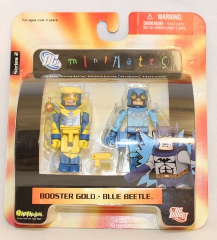 DC Direct MiniMates Series 2 BOOSTER GOLD & BLUE BEETLE Action Figure 2 PK Cover