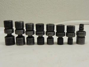 Snap-On 8 Piece 3/8" Drive 6 Pt SAE Flank Drive Shallow Swivel Impact Socket Set - Picture 1 of 14
