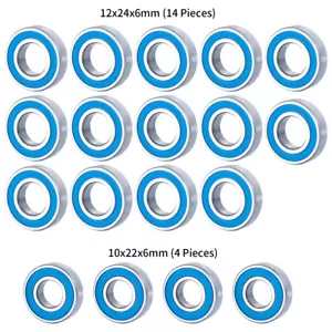 22PC Blue Rubber Sealed Ball Bearing for Losi DBXL-E 2.0 Desert Buggy 1/5 RC Car - Picture 1 of 7