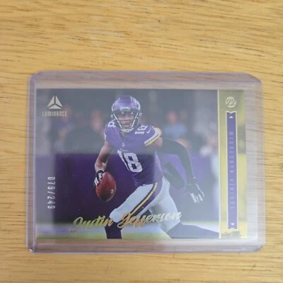 2022 Panini Luminance - Gold #96 Justin Jefferson /249 - Image 1 of 2