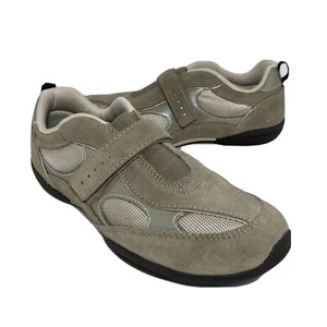 Easy Spirit Damen-Turnschuhe 8,5 M beige Leder ESGAILA Haken Schlaufe Riemen Komfort - Bild 1 von 10