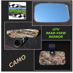 RZR RANGER WILDCAT UTV OFF-ROAD REAR-VIEW MIRROR FITS ANY 1 3/4" CAGE, CAMO  - Picture 1 of 6