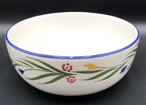 Nordstrom Made in Italy Round White W/Floral Painted Ceramic 10” X 4”, READ - Picture 1 of 9