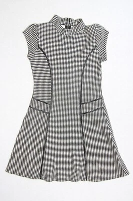 Vestido a Cuadros Blanco y Negro Firmado Disney D Niña Talla 10/12 Foto 1 de 4