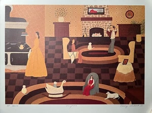 Nancy Lübeck, zu Hause, signiert Ltd. Edition Lithographie - Bild 1 von 14