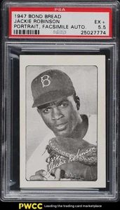 1947 Bond Bread Jackie Robinson ROOKIE RC, PORTRAIT PSA 5.5 EX+