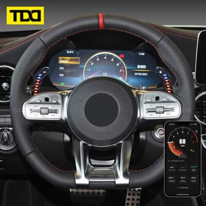 Carbon Fiber Steering Wheel Magnetic LED Paddle Shifters for Mercedes AMG - Picture 1 of 5