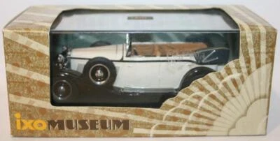 Ixo 1/43 Scale - MUS009 - Maybach Zeppelin V12 DSB 1930 - Cream / Black - Image 1 of 4