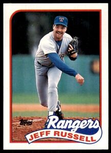 1989 Topps Baseball Card Jeff Russell Texas Rangers #565